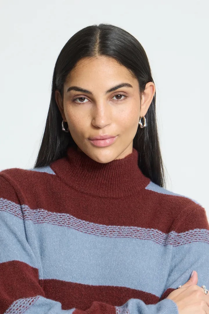 Edeen Pullover 4 - Madder Brown Stripe
