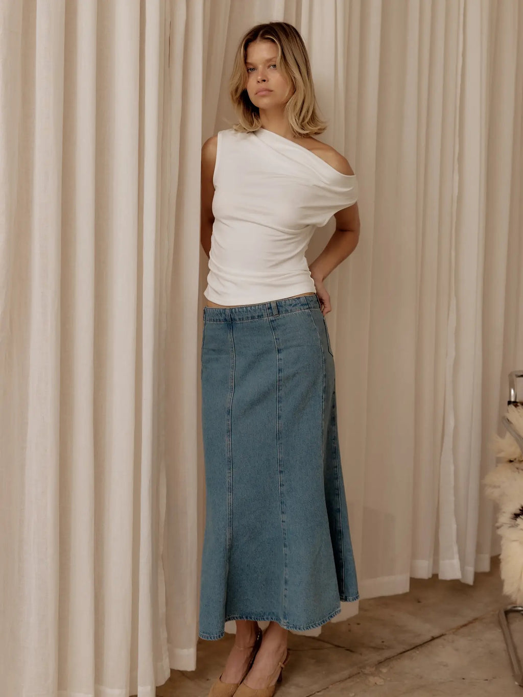 The Areis Denim Skirt