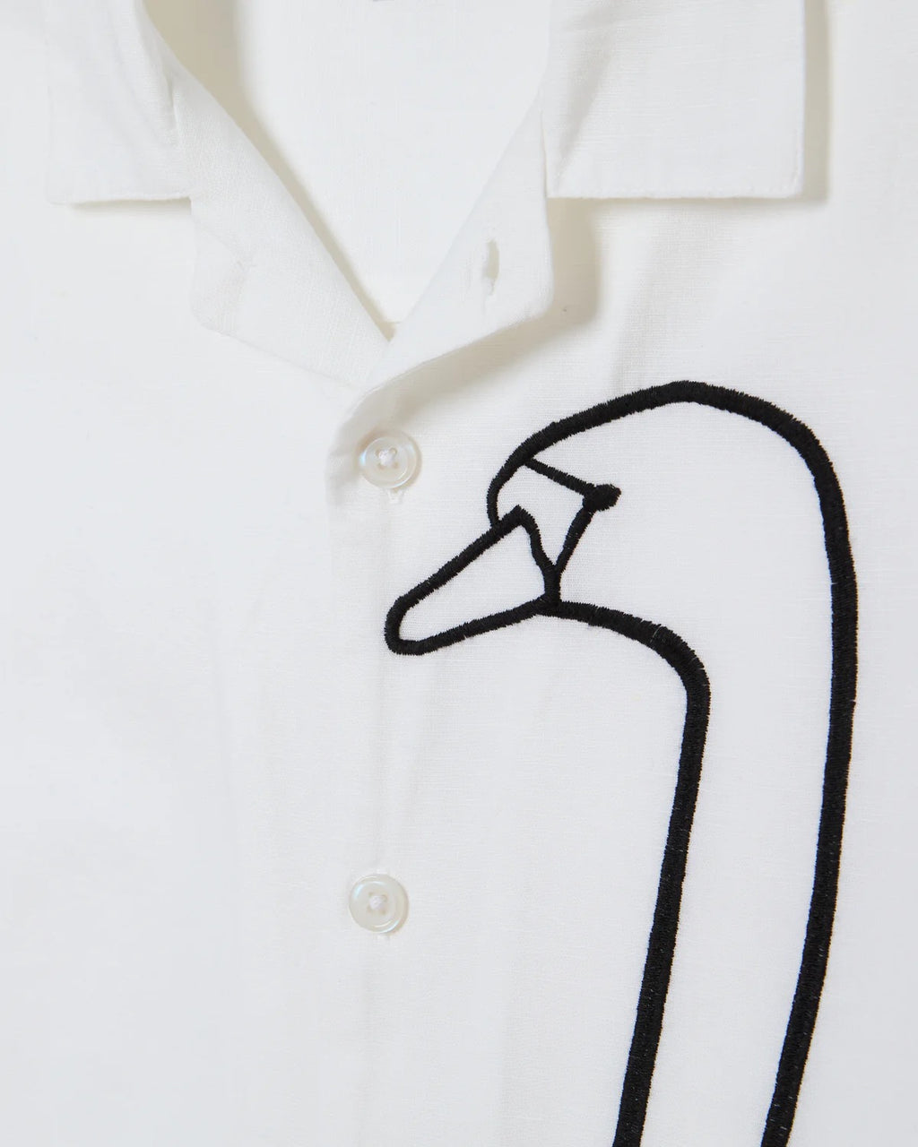 Cliff Embroidered Woven - White