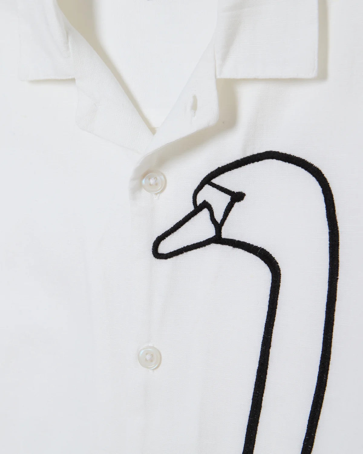 Cliff Embroidered Woven - White