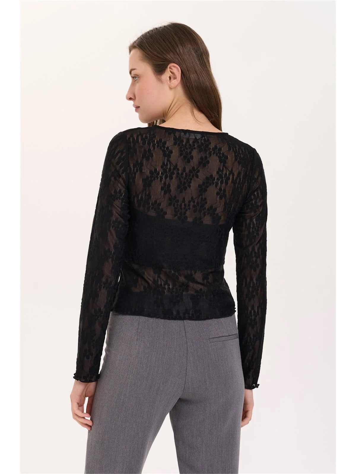 Sheer Lace Cardigan