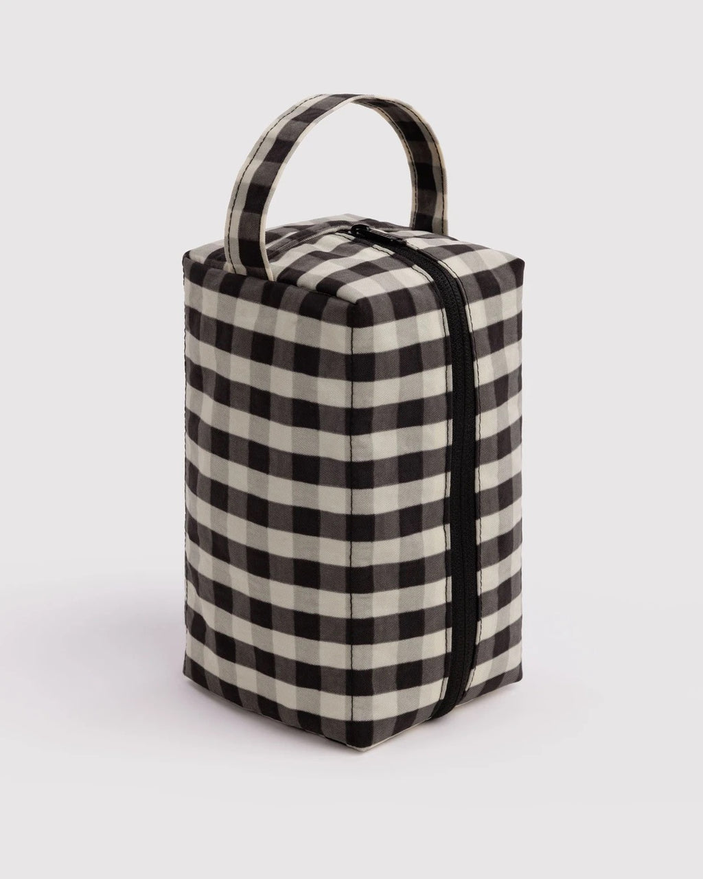 Dopp Kit - Black & Cream Gingham