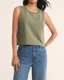 Sloane Jersey Muscle Tank - Avocado