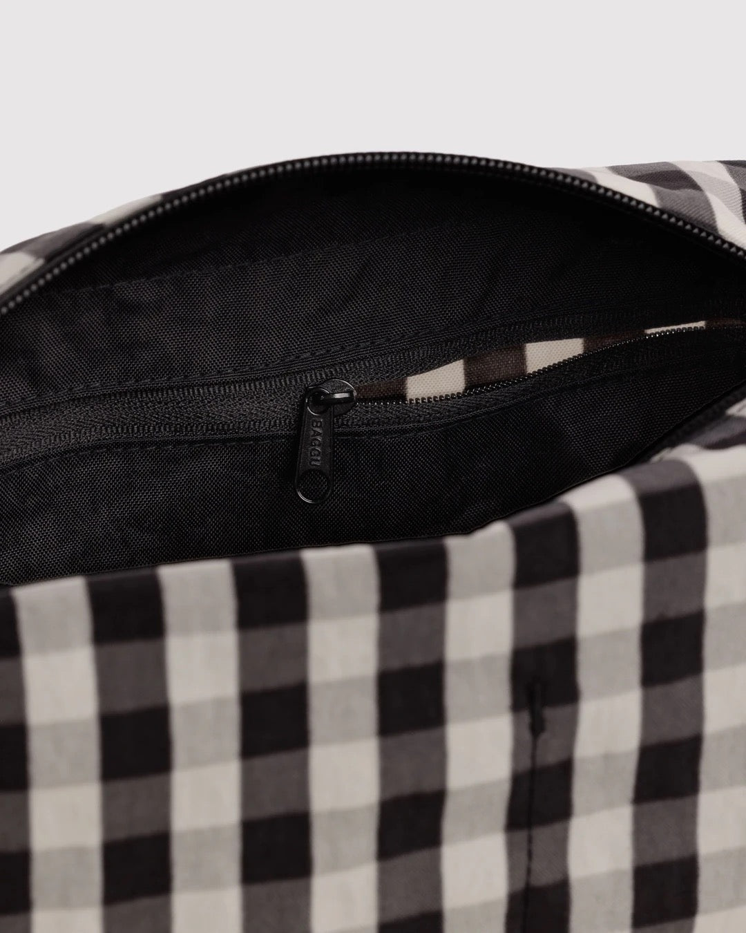 Dopp Kit - Black & Cream Gingham