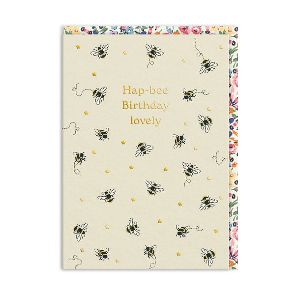 Hap-Bee Birthday Bees Greeting Card