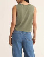 Sloane Jersey Muscle Tank - Avocado