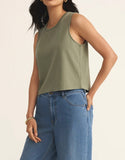 Sloane Jersey Muscle Tank - Avocado