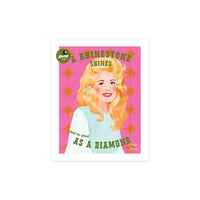 Dolly Inspired Country Queen Rhinestones Portrait Print