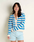 Bianca Pointelle Cardigan - Salt Pattern