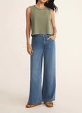 Sloane Jersey Muscle Tank - Avocado