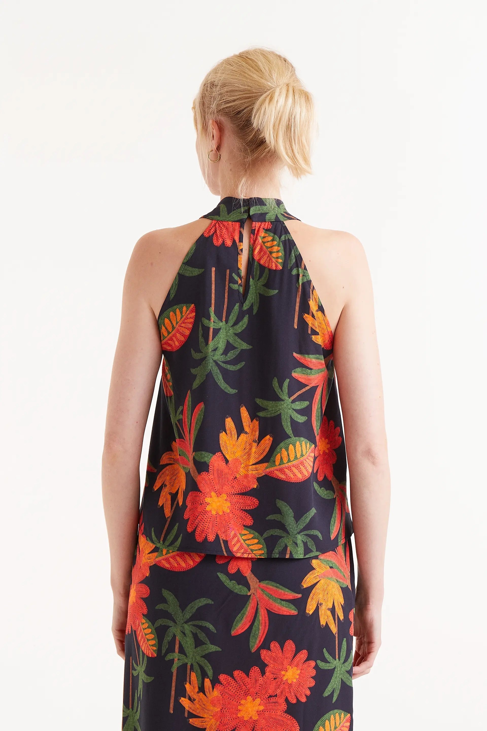 Famara Floral Halter Top