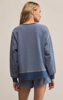 Apollo Knit Denim Striped Sweatshirt