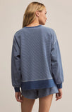 Apollo Knit Denim Striped Sweatshirt
