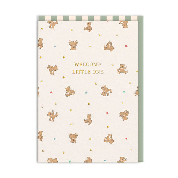 Welcome Little One Bears Greeting Card