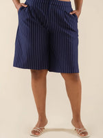 Noah Pinstripe Long Shorts