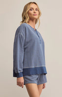 Apollo Knit Denim Striped Sweatshirt