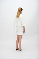 Ines Short Sleeve Lace Shirt - Coco Milk