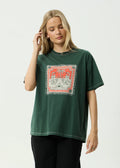 Have A Good Day Recycled Oversized Tee - Pine