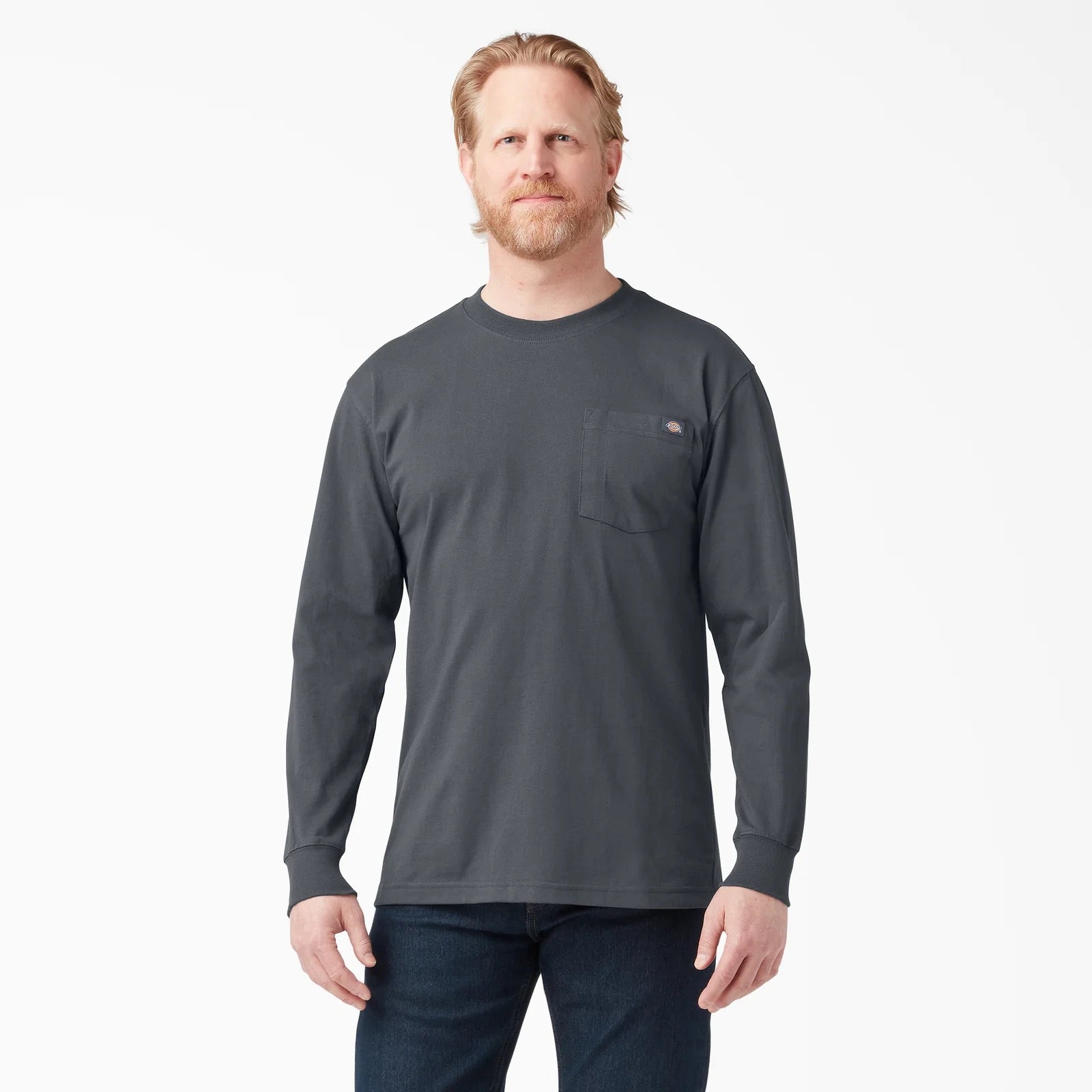 Long Sleeve Heavyweight Crew Neck - Charcoal