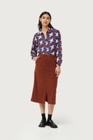 Brown Cord Skirt