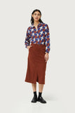 Brown Cord Skirt