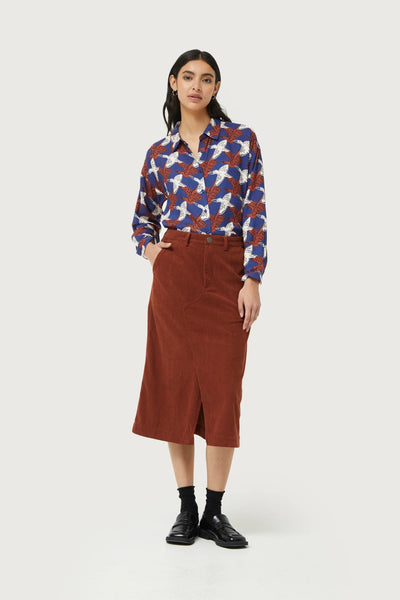 Brown Cord Skirt