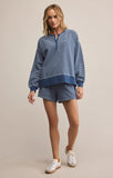 Apollo Knit Denim Striped Sweatshirt