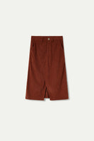 Brown Cord Skirt