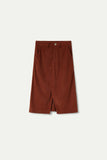 Brown Cord Skirt