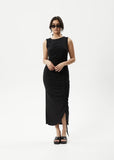 Mirage Bamboo Sheer Maxi Dress - Black