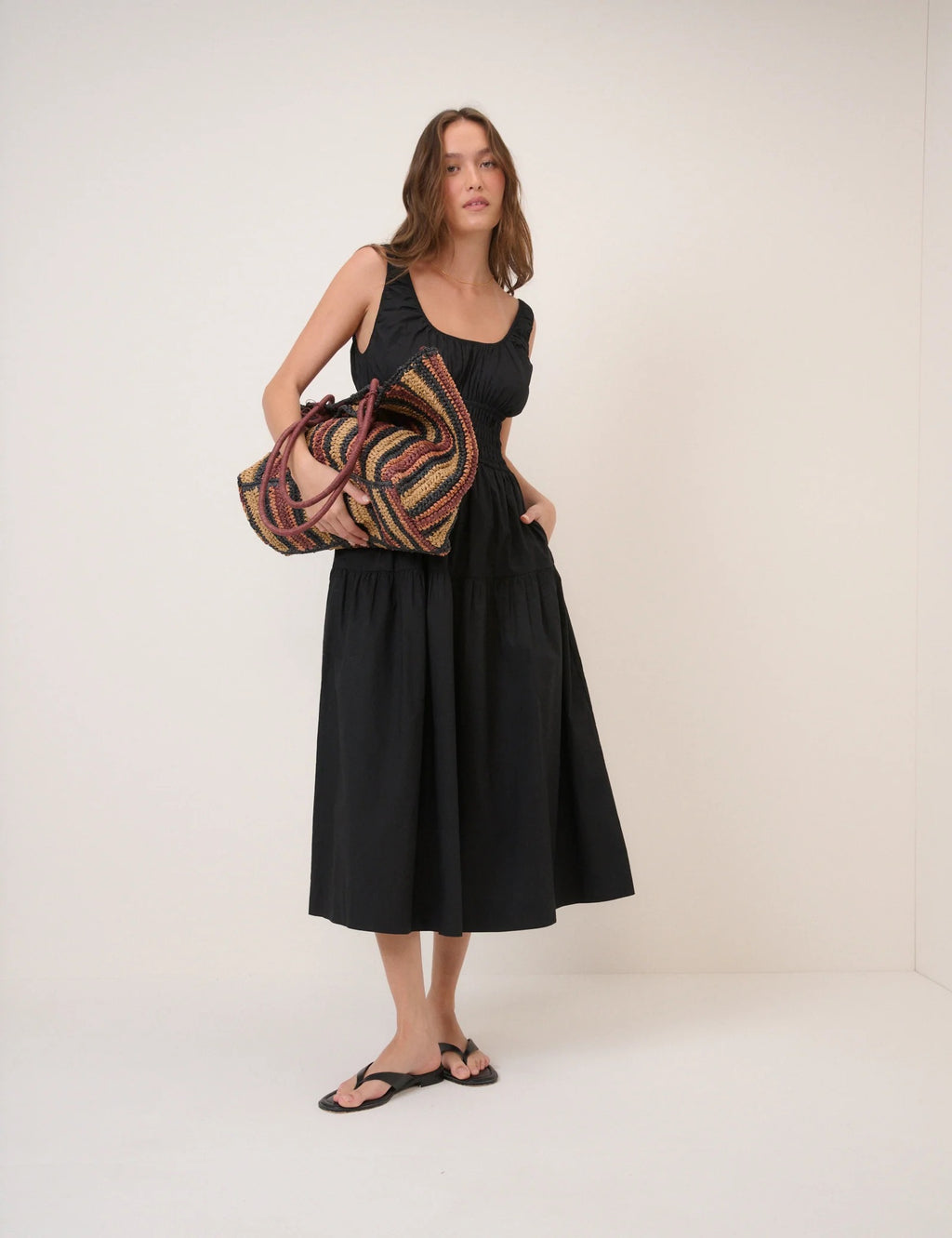 Juliette Midi Dress - Black