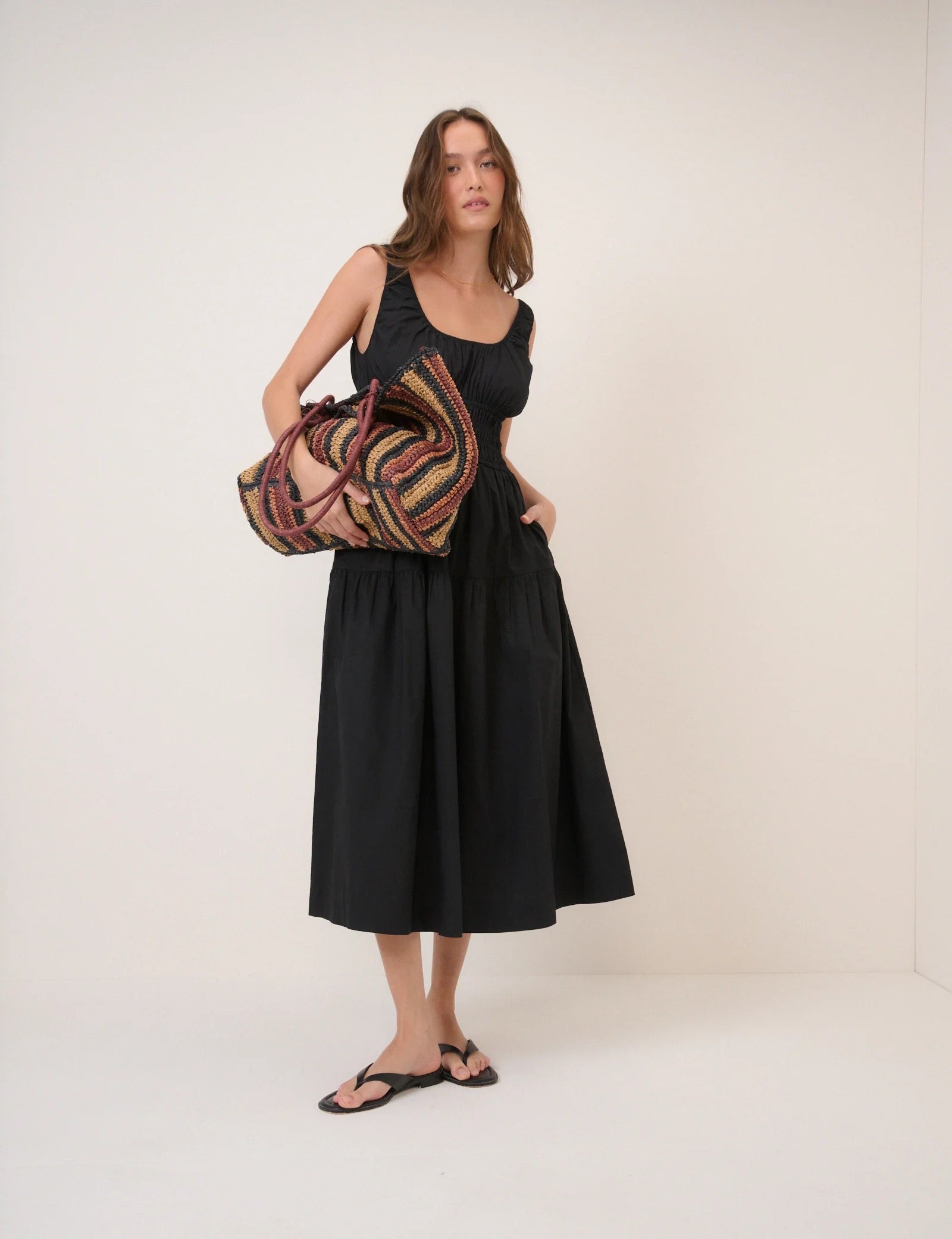 Juliette Midi Dress - Black