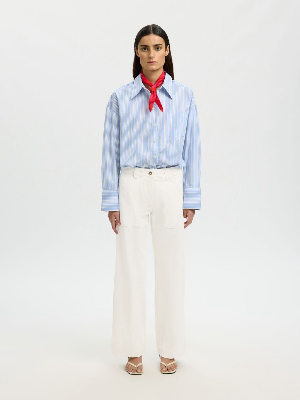 Wide Hotel Amour Pant - Egret