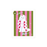 La Vie Est Belle Kitty Portrait Print
