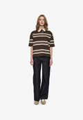 Thea Short Sleeve Polo - Turkish Coffee