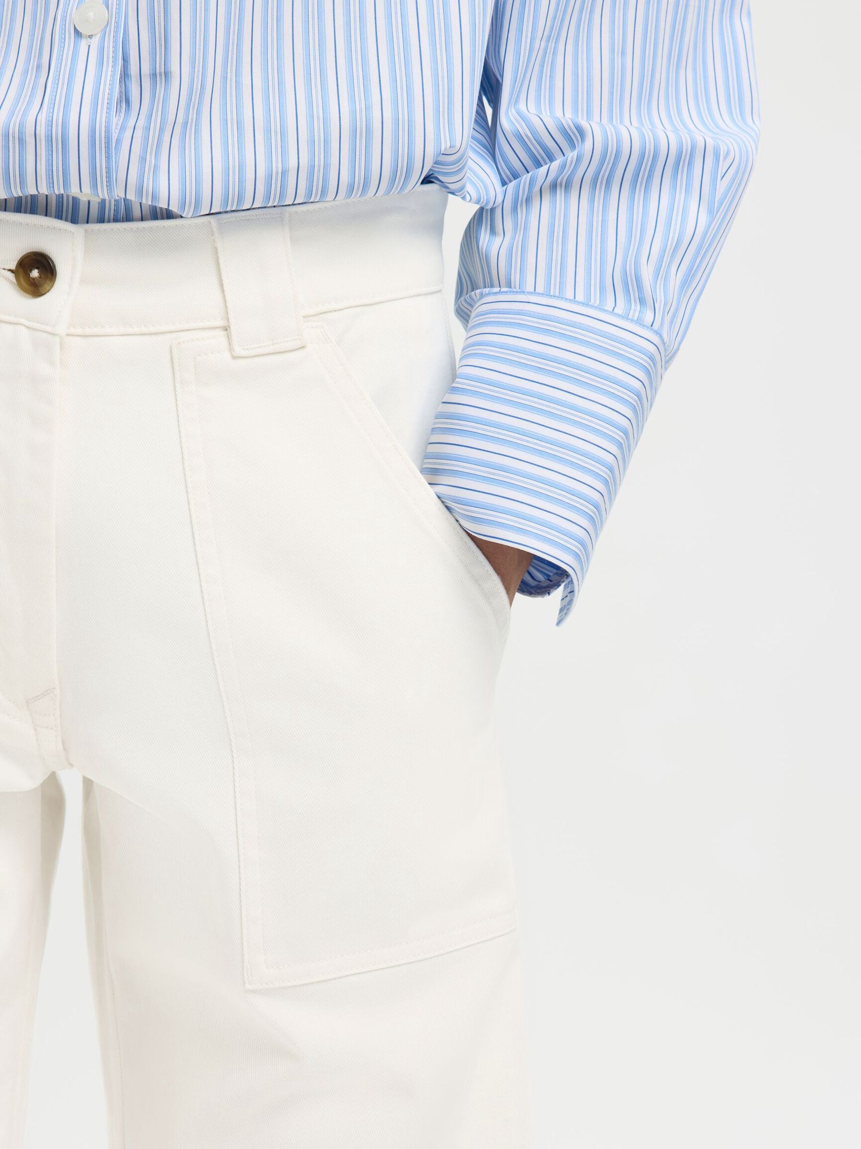 Wide Hotel Amour Pant - Egret