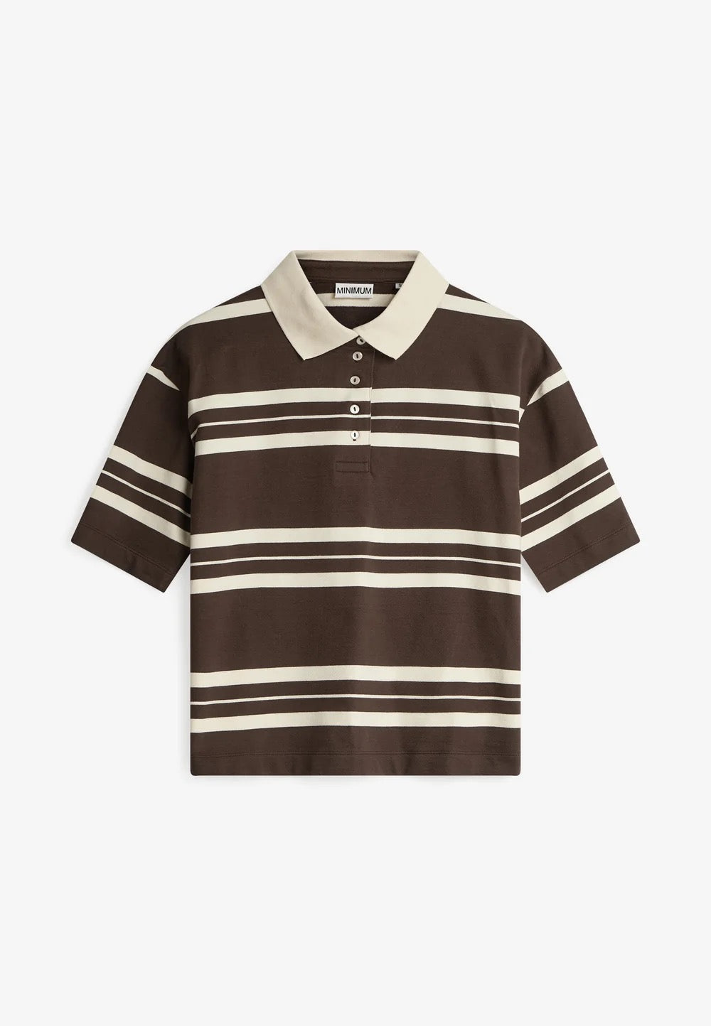 Thea Short Sleeve Polo - Turkish Coffee