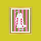La Vie Est Belle Kitty Portrait Print