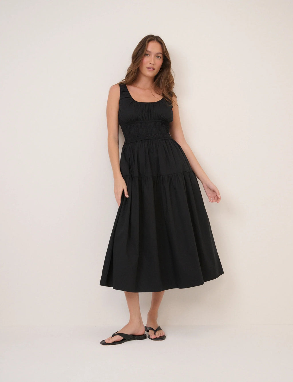 Juliette Midi Dress - Black