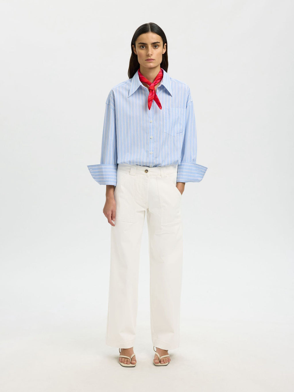 Wide Hotel Amour Pant - Egret