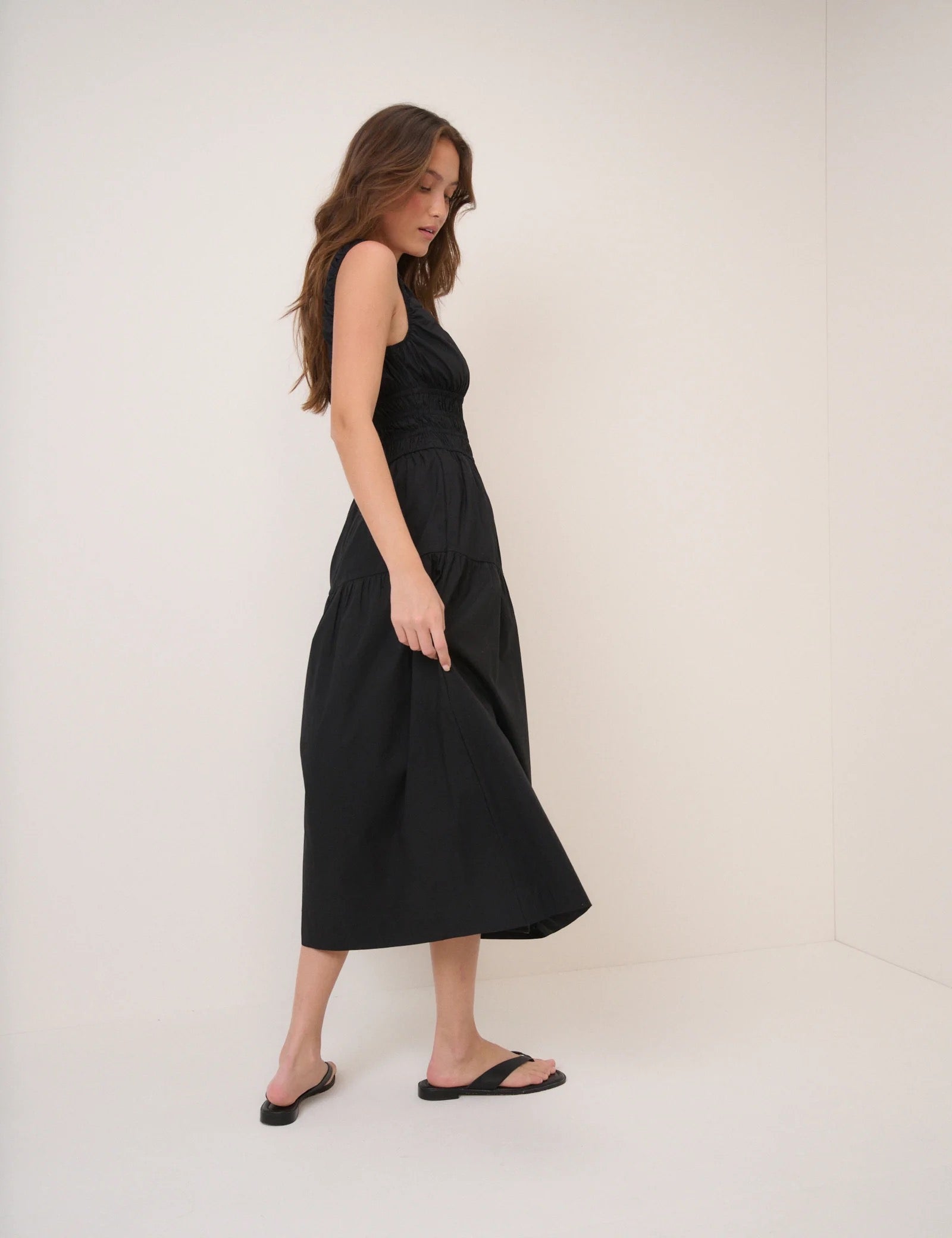 Juliette Midi Dress - Black