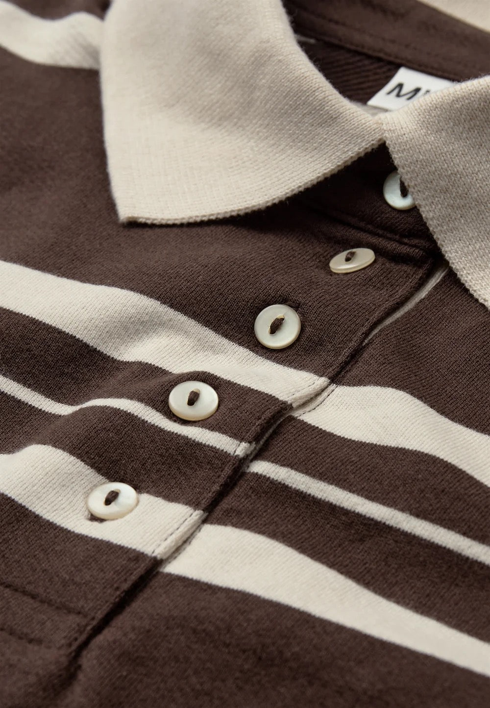 Thea Short Sleeve Polo - Turkish Coffee