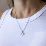 Orcina Horn Necklace With Pearl