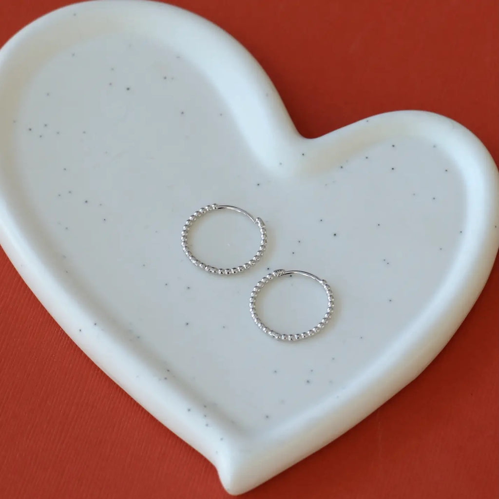 Asfera Thin Medium Hoop Earrings