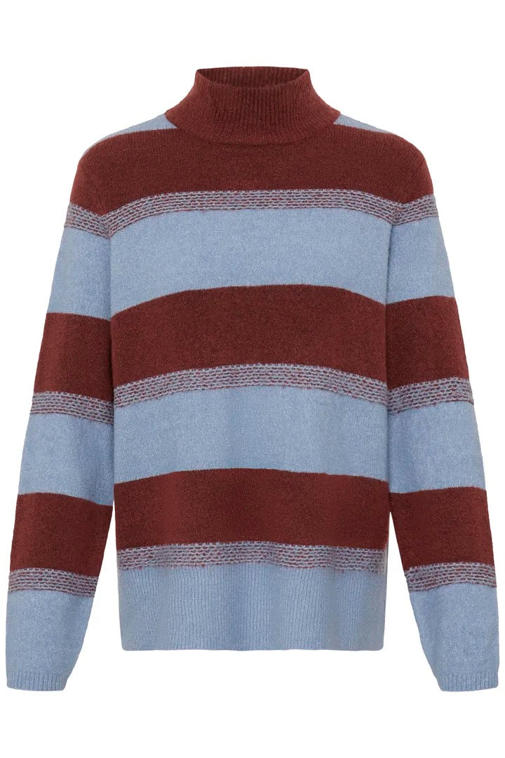 Edeen Pullover 4 - Madder Brown Stripe