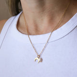 Orcino Horn Necklace With Pearl