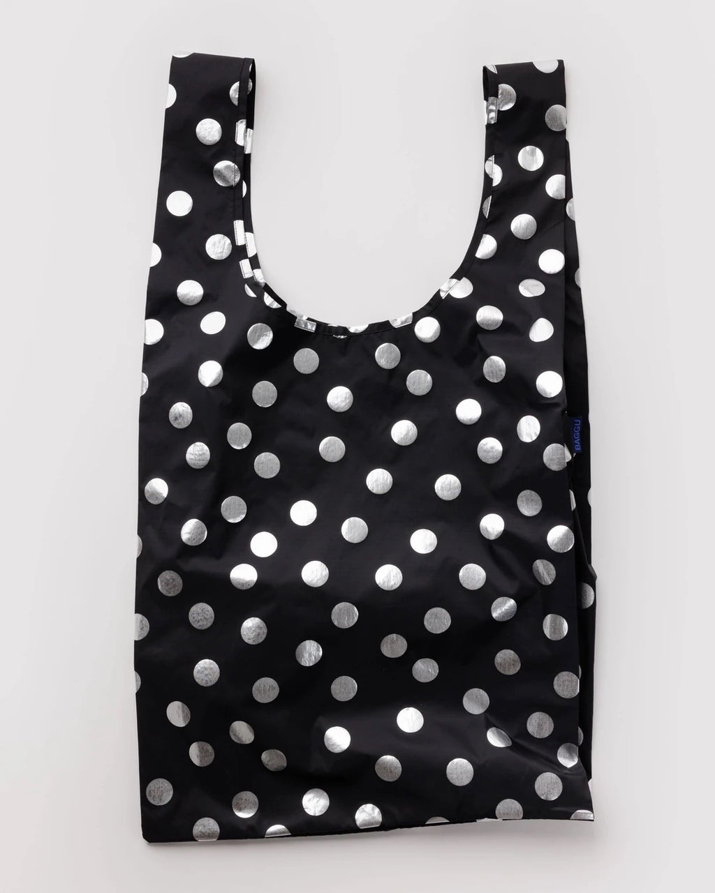 Big Baggu - Silver Metallic Polka Dot