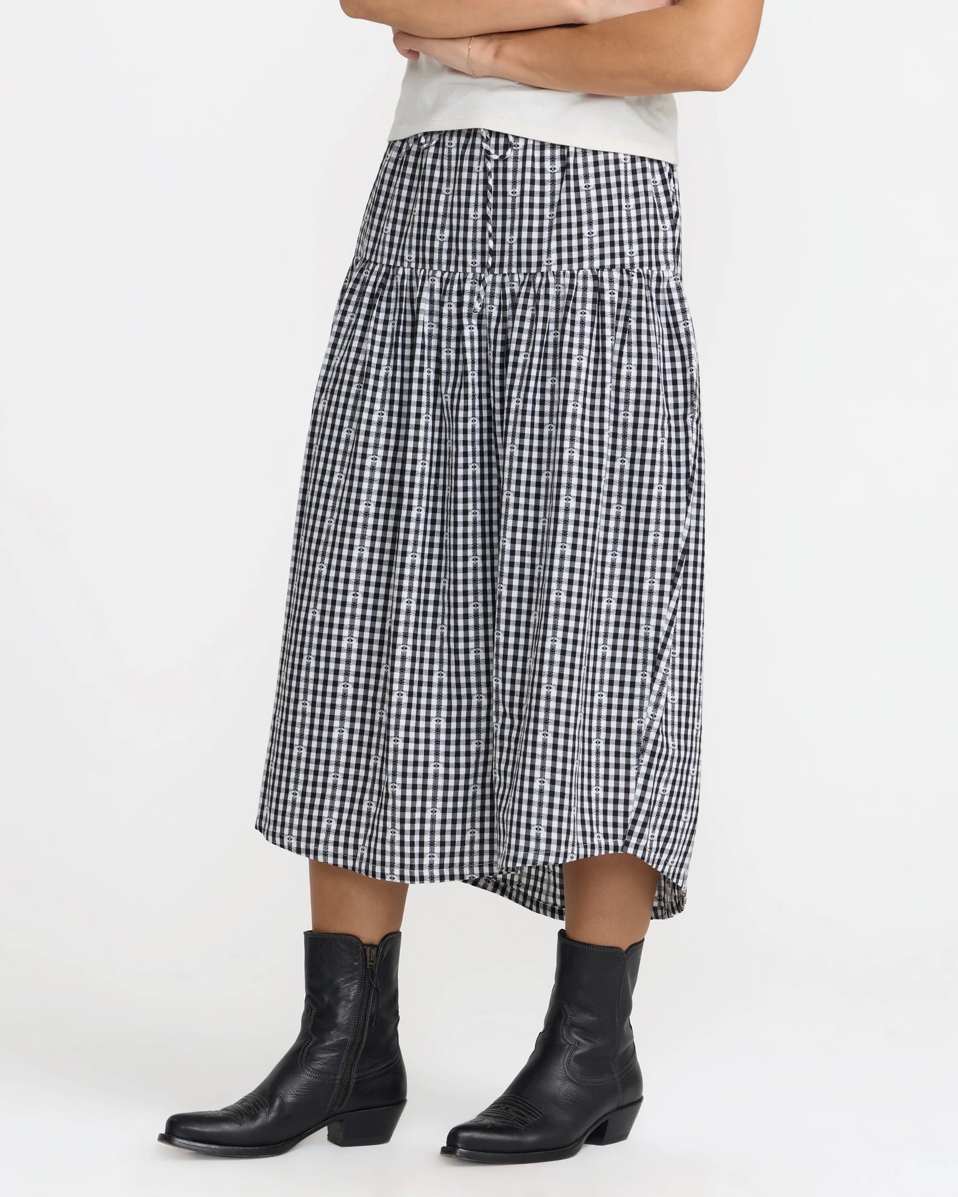 Go West Midi Skirt - RVCA Black