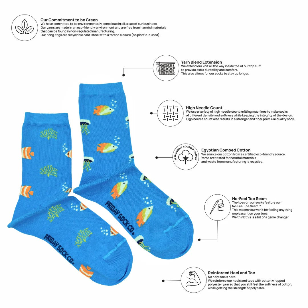Ocean Life This Did Good Mismatched Sock