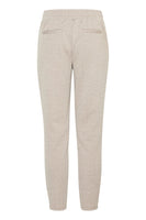 Kate Jacquard Pant - Fungi/Almond Milk
